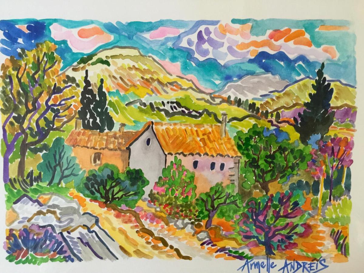 La Maison Du Peintre En Provence Mallemort Esterno foto